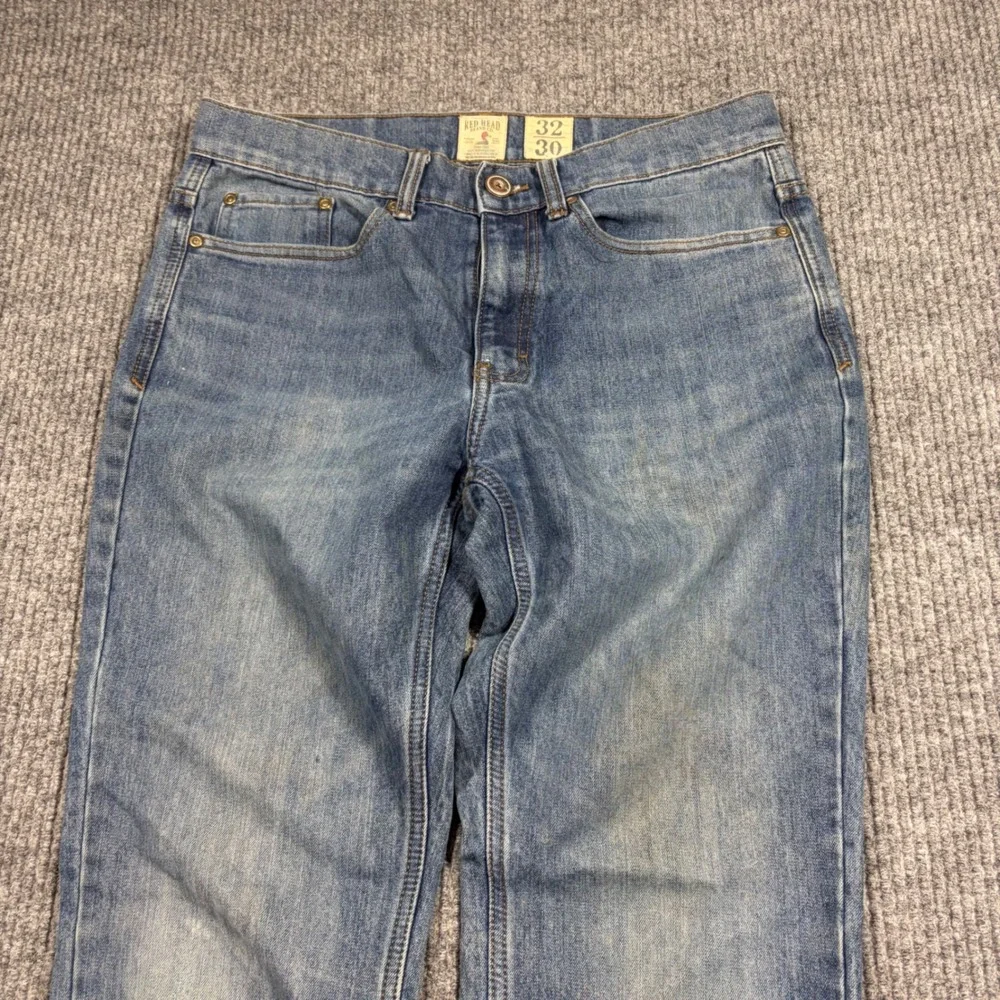 Red Head Jeans Men's 32x30 Blue Straight Leg Denim Casual Workwear Stretch